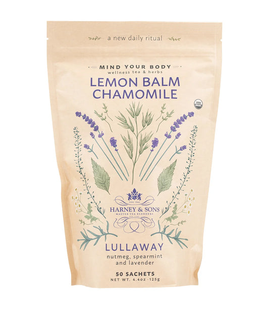 Organic Lemon Balm Chamomile, Bag of 50 Sachets