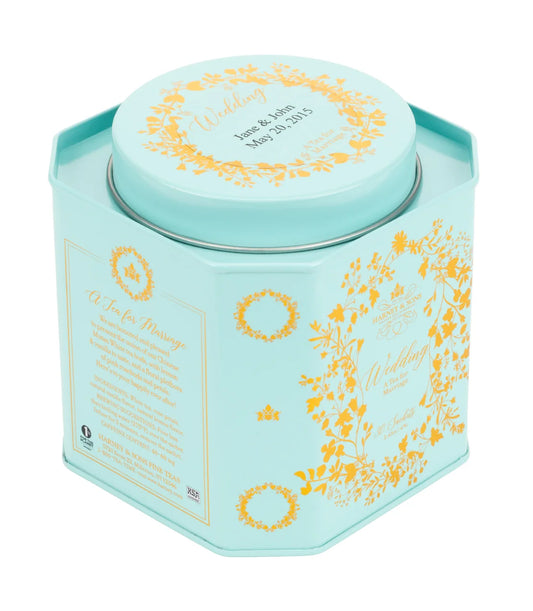 Wedding Tea, Personalized Tin of 30 Sachets