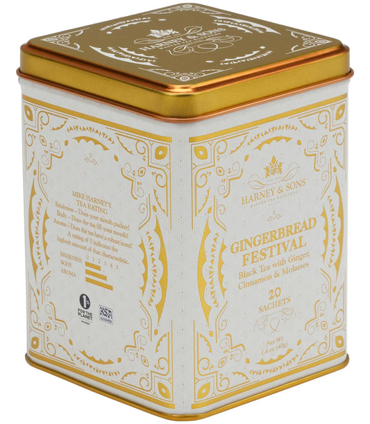 Gingerbread Festival, Tin of 20 Sachets