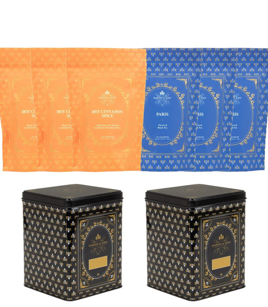 Hot Cinnamon Spice & Paris Bulk Bundle – 2 Trios & 2 Hinged Storage Canisters